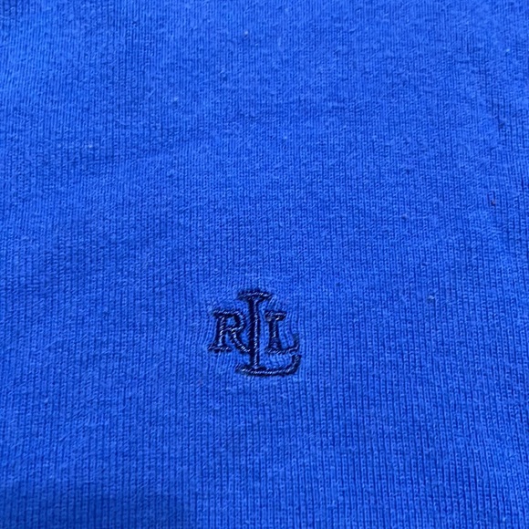 Lauren Ralph Lauren Women’s Large Royal Blue long sleeve t shirt Cotton Tee‎ - Picture 3 of 6